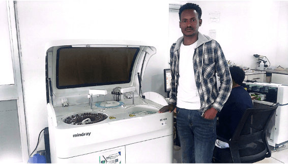 Medical laboratory equipment installation