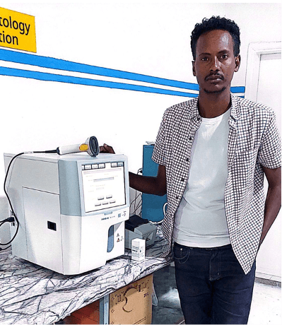 Scientific laboratory equipment installation